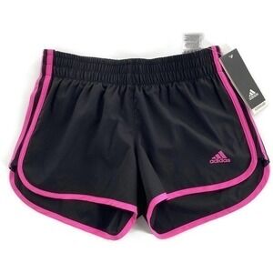 adidas Black and Pink Athletic Shorts